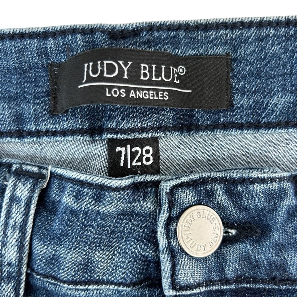 JUDY BLUE Flare Fit High Waist Blue Jeans 28 - Picture 4 of 10